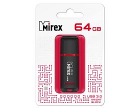 Флешка USB 3.0 Mirex KNIGHT BLACK 64GB (ecopack)