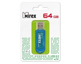 Флешка USB 2.0 Mirex ELF BLUE 64GB (ecopack)