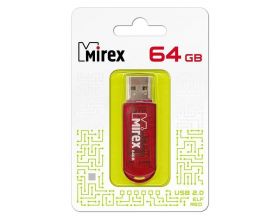 Флешка USB 2.0 Mirex ELF RED 64GB (ecopack)