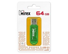 Флешка USB 2.0 Mirex ELF GREEN 64GB (ecopack)
