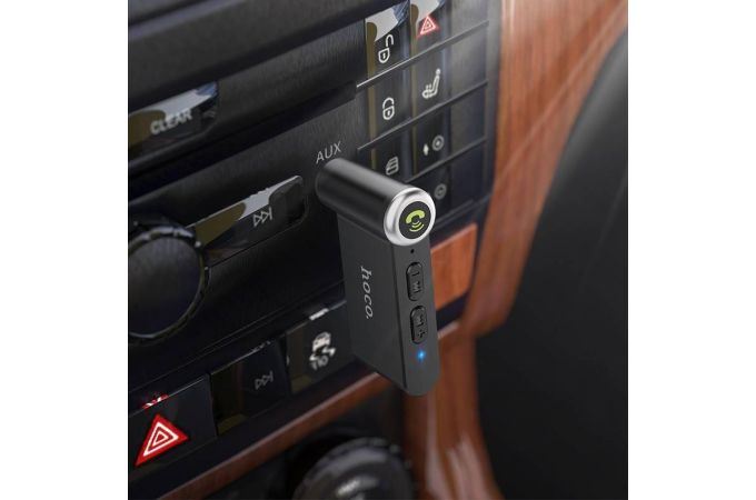 Bluetooth адаптер для автомагнитолы HOCO E58 AUX 3.5 mm вход