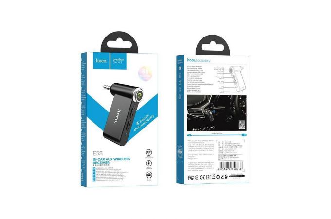 Bluetooth адаптер для автомагнитолы HOCO E58 AUX 3.5 mm вход