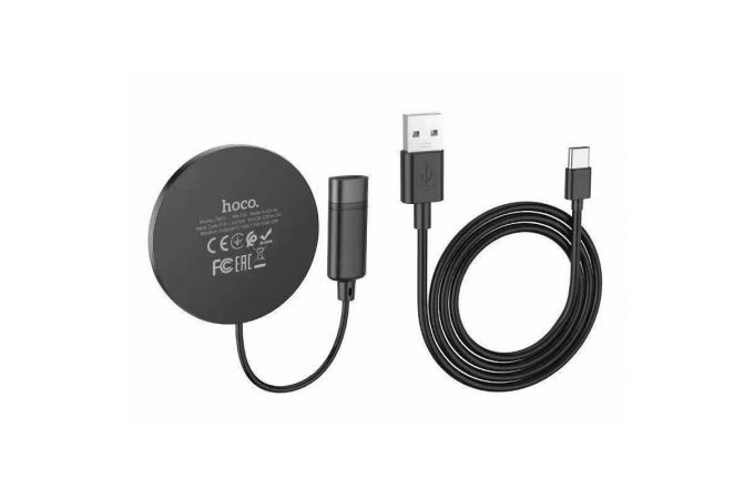 Беспроводное зарядное устройство HOCO CW31 магнитное, Type-C, 15W (черный)