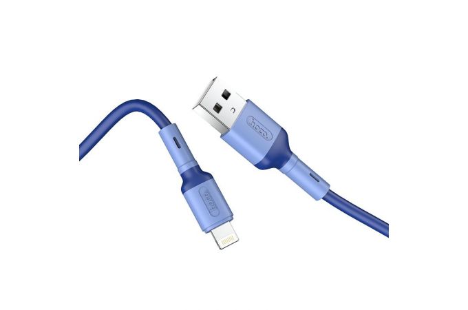 Кабель USB - Lightning HOCO X65, 2,4A (синий) 1м