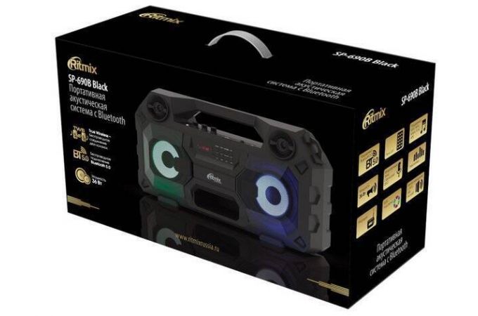 Портативная беспроводная колонка Ritmix SP-690B black