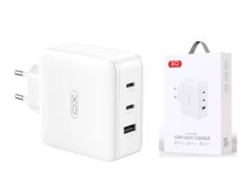 CE14 (EU) 100W GaN tech fast charging (2USB-C 100W/1USB-A 18W) (Materials are CE certified) White