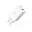 Сетевое зарядное устройство USB + 2 USB-C XO CE13 (EU) 65W GaN tech fast charging (2USB-C 65W/1USB-A 22.5W) White