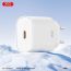 Сетевое зарядное устройство USB-C + кабель Type-C-Type-C XO CE25( PD25W Fast Charger White