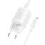 Сетевое зарядное устройство USB-C+ кабель Type-C - Type-C BOROFONE BA104A Pudding PD20W+QC3.0 (белый)