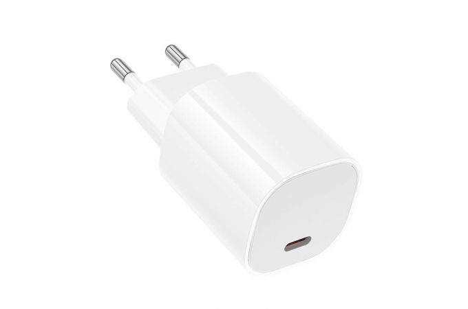 Сетевое зарядное устройство USB-C BOROFONE BA103A Pudding PD20W (белый)