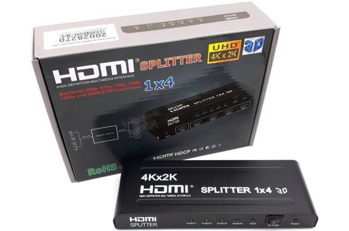 Разветвитель HDMI (мама) - 4 HDMI (мама) UltraHD 4K