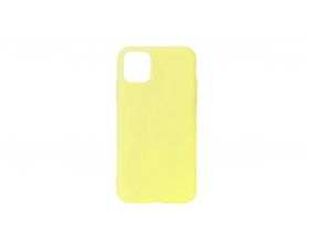 Чехол силиконовый iPhone 11 Pro (5.8) плотный матовый (серия Colors) (желтый)