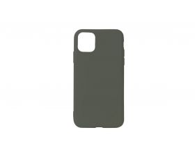 Чехол силиконовый iPhone 11 Pro (5.8) плотный матовый (серия Colors) (оливковый)