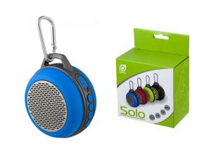 Портативная беспроводная колонка Perfeo "SOLO" FM, MP3 microSD, AUX, мощность 5Вт, 600mAh (синий)