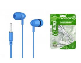 Наушники вакуумные проводные Perfeo ALTO (синий)