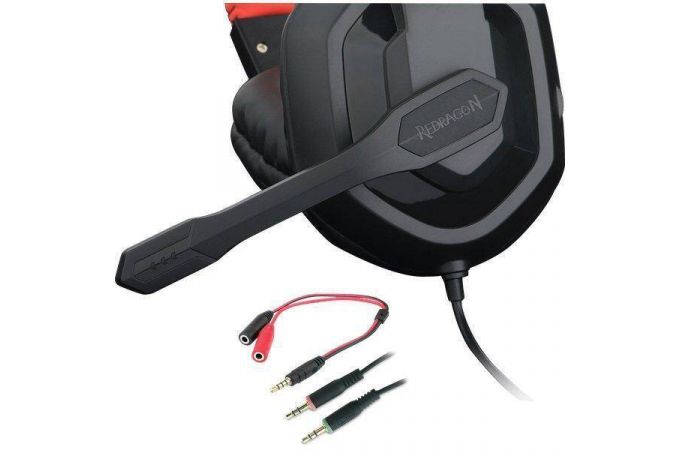 Наушники мониторные проводные Redragon Ares (черно-красный)