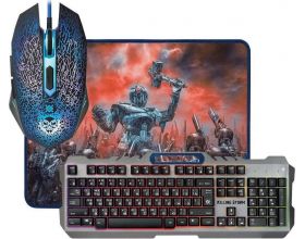 Игровой набор Defender Killing Storm MKP-013L RU (клавиатура+мышка+коврик)