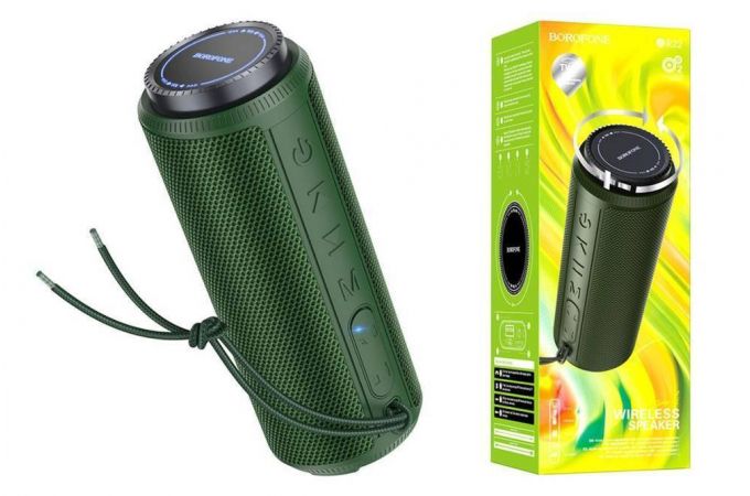 Портативная беспроводная колонка BOROFONE BR22 Sports BT (зеленый)
