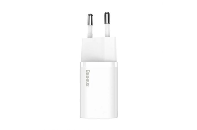 Сетевое зарядное устройство USB-C Baseus Super Si Quick Charger 1C 20W EU (белое)