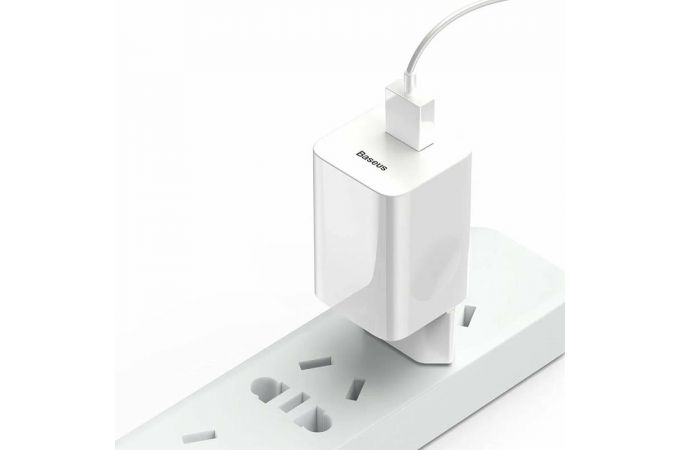 Сетевое зарядное устройство USB Baseus Charging Quick Charger (EU ) (белое)