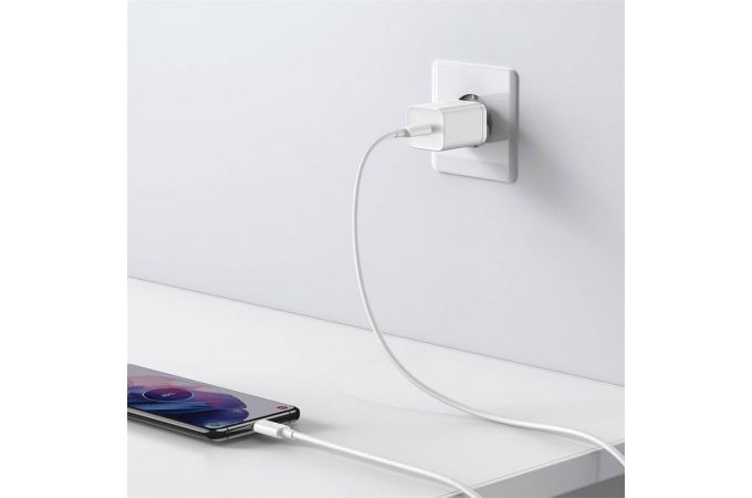 Сетевое зарядное устройство USB-C Baseus Super Si  Quick Charger 1C 25W EU (белое)