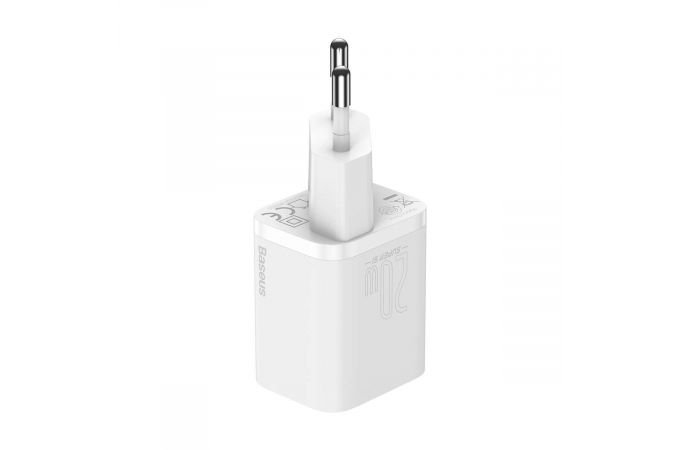 Сетевое зарядное устройство USB-C + кабель Lightning – Type-C Baseus Super Si Quick Charger 1C 20W EU Sets White, 1 м (белый)