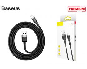 Кабель USB - Lightning Baseus cafule 2,4А 1 м (черный-серый)