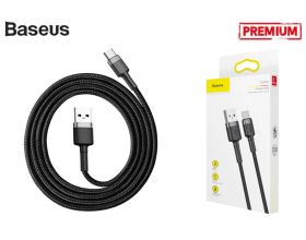 Кабель USB - USB Type-C Baseus  cafule 3А 1 м (черный-серый)