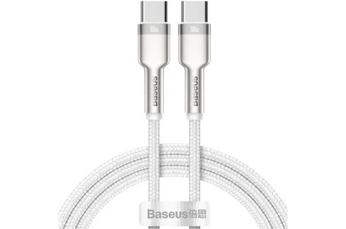 Кабель USB Type-C - USB Type-C Baseus Dynamic Series Fast Charging Data Cable Type-C to Type-C 100W 1m (белый)