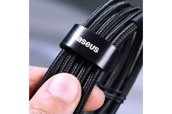 Кабель USB Type-C - USB Type-C Baseus Cafule PD2.0 100W flash charging. 2M. 20V. 5A. чёрный-серый