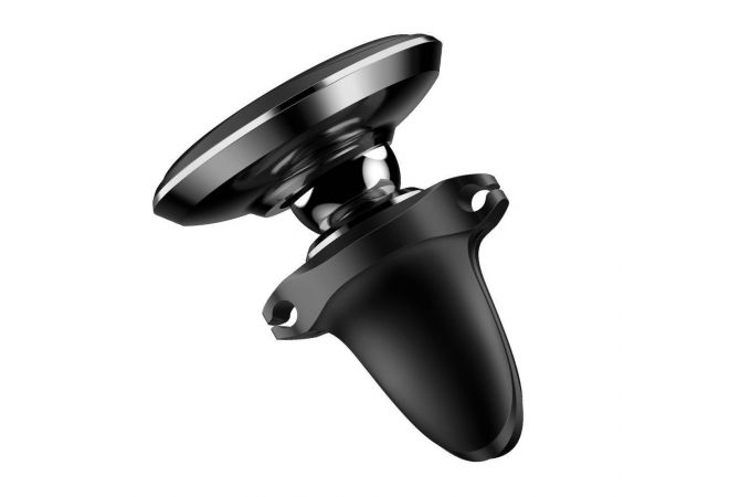 Держатель автомобильный для телефона OS-BASEUS магнитный в решетку воздуховода mount holder with cable clip (черный)