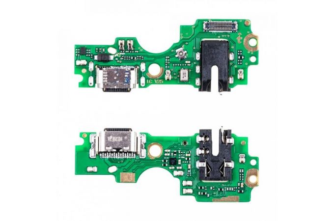 Шлейф для Infinix Hot 20 4G (X6826B) с разъемом зарядки + разъем гарнитуры (плата) org