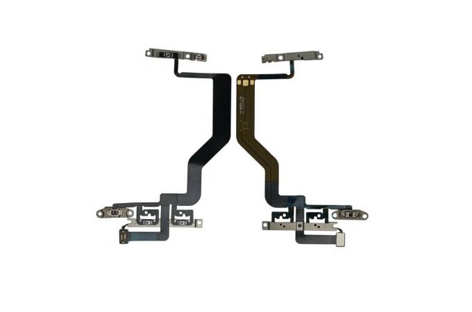Шлейф для IPhone 12 mini на кнопку включения + кнопки громкости + металлический фиксатор HQ