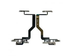 Шлейф для iPhone 12/ 12 Pro с кнопкой включения + кнопки громкости + металлический фиксатор HQ