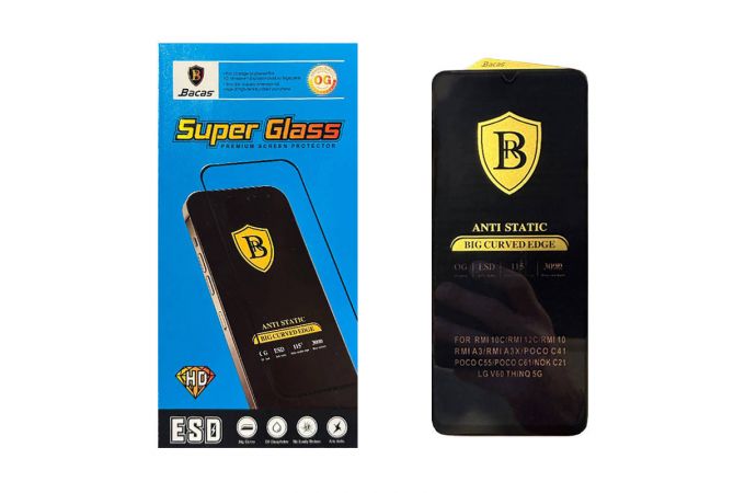 Защитное стекло для Xiaomi 14T OG Bacas Super Glass ESD (техпак)