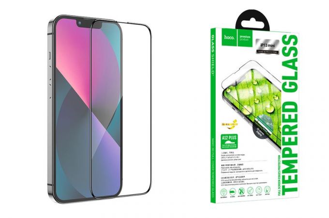 Защитное стекло дисплея iPhone 13/13 Pro (6.1)  HOCO A12 Plus Nano 3D tempered glass прозрачное