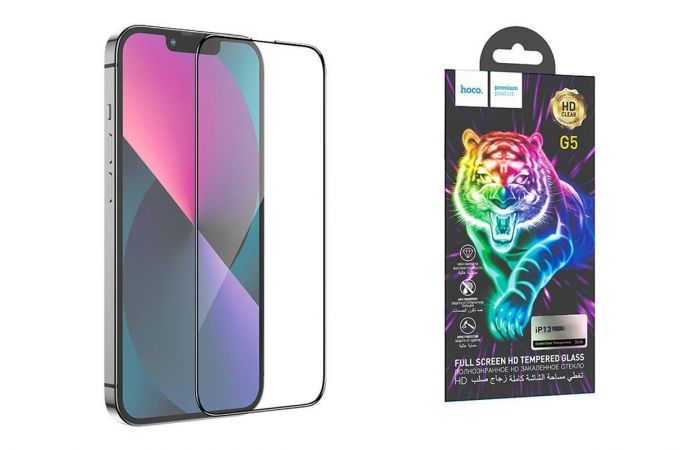 Защитное стекло дисплея iPhone 13 Mini (5.4) HOCO G6 Instant full screen high-definition прозрачное