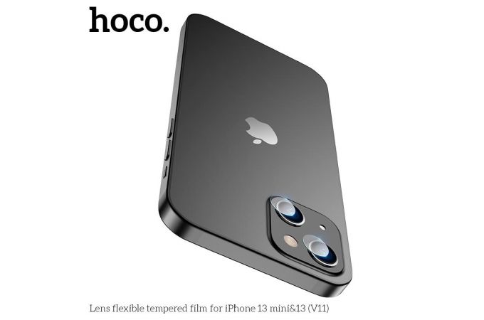 Защитное стекло камеры iPhone 13 Mini (5.4) HOCO Lens flexible прозрачное