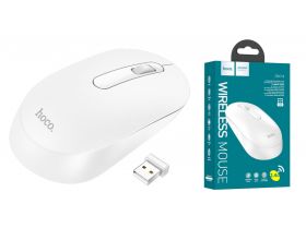 Мышь беспроводная HOCO GM14 business (USB, 2.4ГГц+ВТ,10м) (белый)