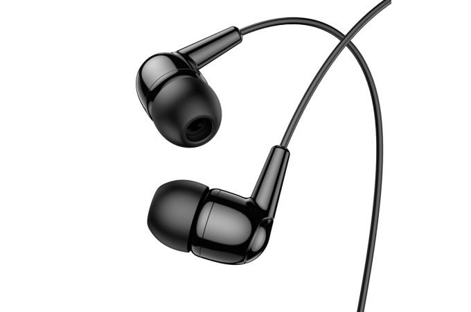 Наушники вакуумные проводные HOCO M97 Enjoy earphones with microphone (черный)