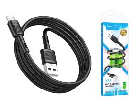 Кабель USB - MicroUSB HOCO X83 (черный)1м