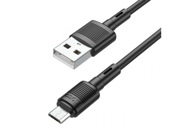 Кабель USB - MicroUSB HOCO X83 (черный)1м