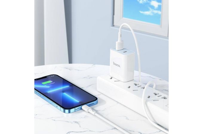 Кабель USB - Lightning HOCO X83, 2,4A (белый) 1м