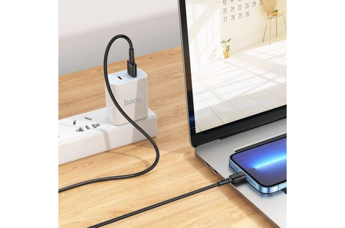 Кабель USB - Lightning HOCO X83, 2,4A (черный) 1м