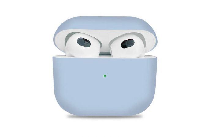 Чехол для наушников AirPods 3 Copy orig. (голубой)