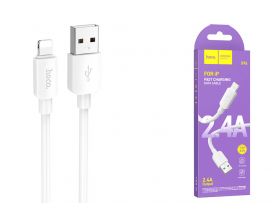 Кабель USB - Lightning HOCO X96, 2,4A (белый) 1м