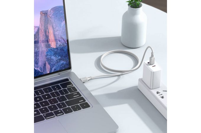 Кабель USB Type-C - USB Type-C HOCO X101 PD60W (серый) 1м