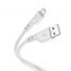 Кабель USB - MicroUSB HOCO X97 (светло-серый) 1м силиконовый