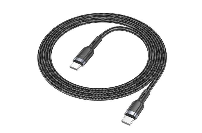 Кабель USB Type-C - USB Type-C HOCO U117 60W (черный) 1м