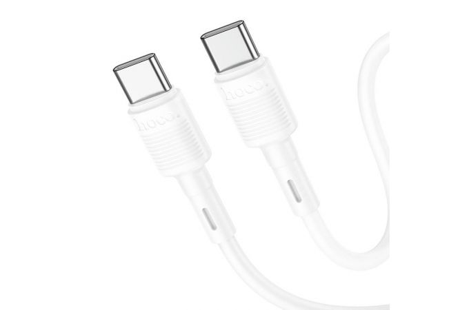 Кабель USB Type-C - USB Type-C HOCO X83 PD60W (белый) 1м